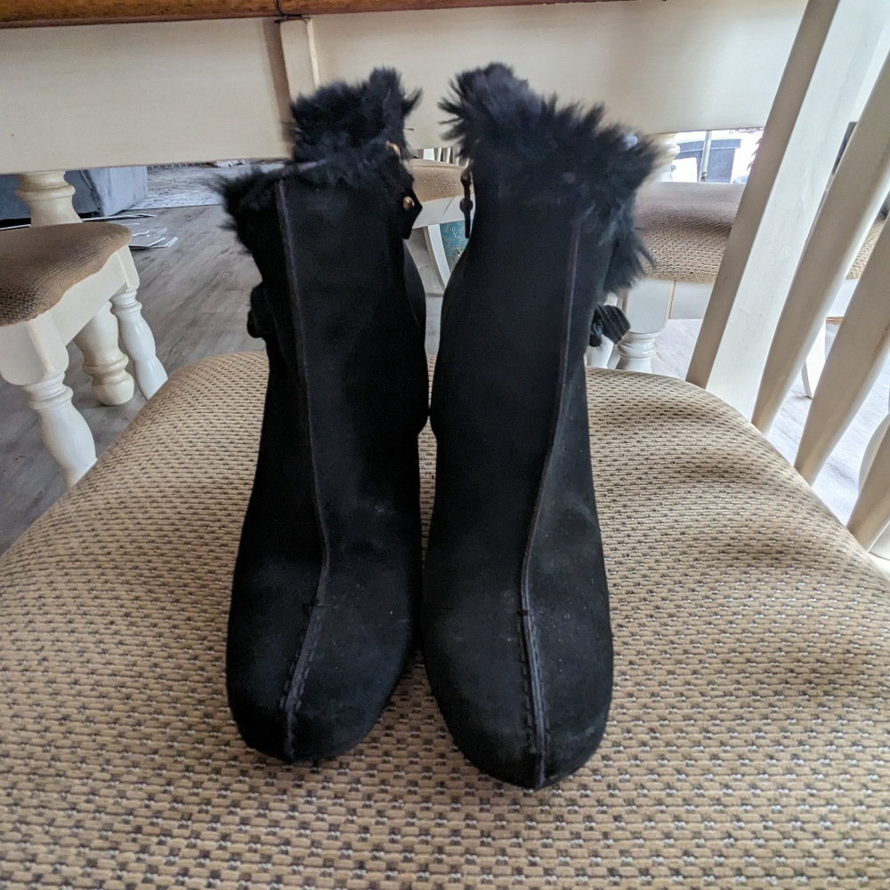 Authentic Louis Vuitton black, wedge boots. - Picture 2 of 7